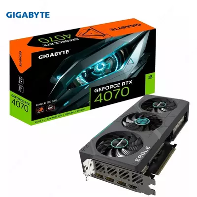 Видеокарта Gigabyte - 12GB GeForce RTX 4070 EAGLE OC GV-N4070EAGLE OC-12GD