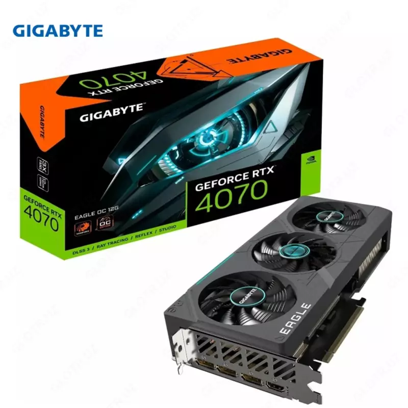 Видеокарта Gigabyte - 12GB GeForce RTX 4070 EAGLE OC GV-N4070EAGLE OC-12GD