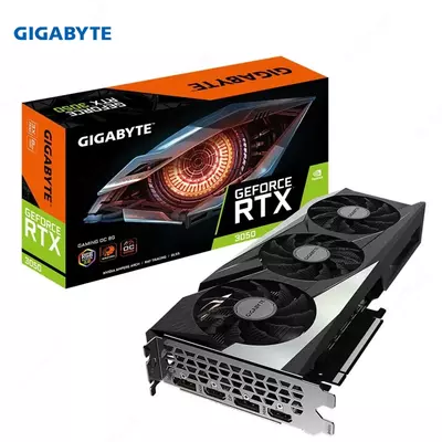 Видеокарта Gigabyte - 8GB GeForce RTX 3050 GAMING OC GV-N3050GAMING OC-8GD