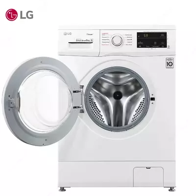 Стиральная машина автомат LG F2J3NS0W 6кг Steam Белый ELSO.uz