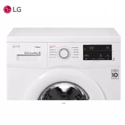 Стиральная машина автомат LG F2J3NS0W 6кг Steam Белый - ELSO.uz