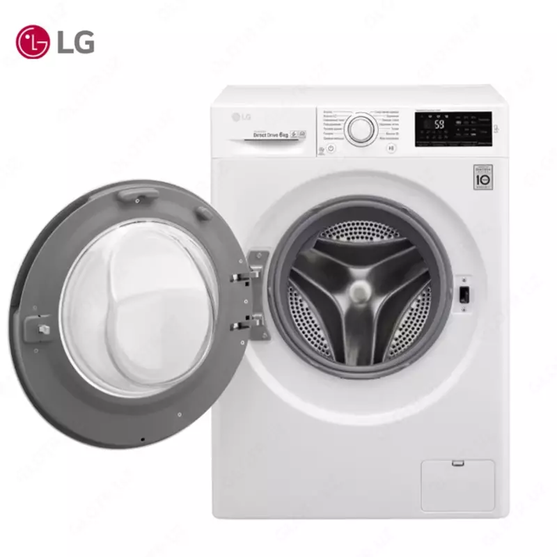 Стиральная машина автомат LG F2J5NS3W 6кг Белый