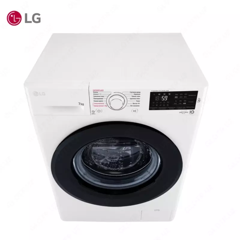 Стиральная машина автомат LG F2M5HS6W 7кг Steam Белый
