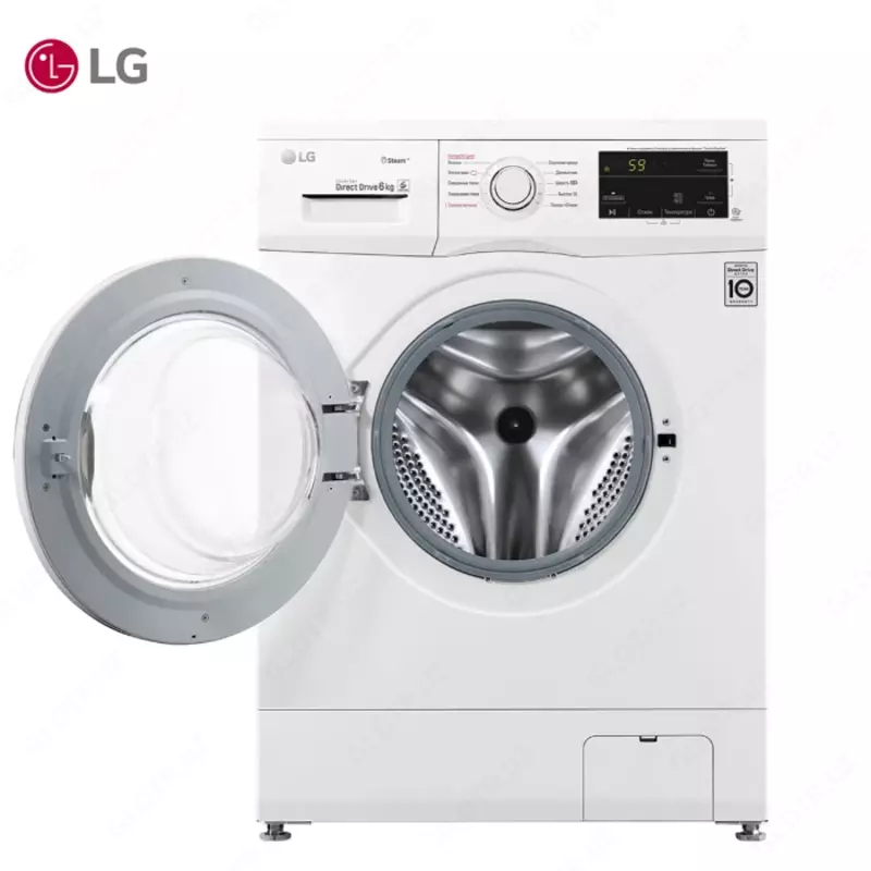 Стиральная машина автомат LG F2J3NS0W 7кг Steam Белый
