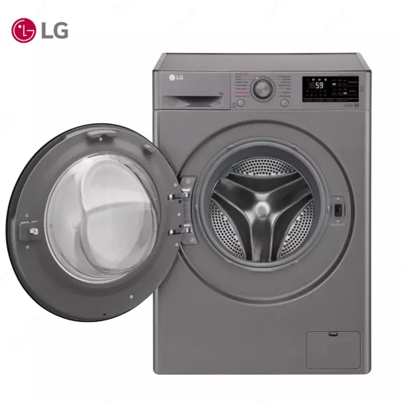 Стиральная машина автомат LG F2M5HS6S 7кг Steam Серый