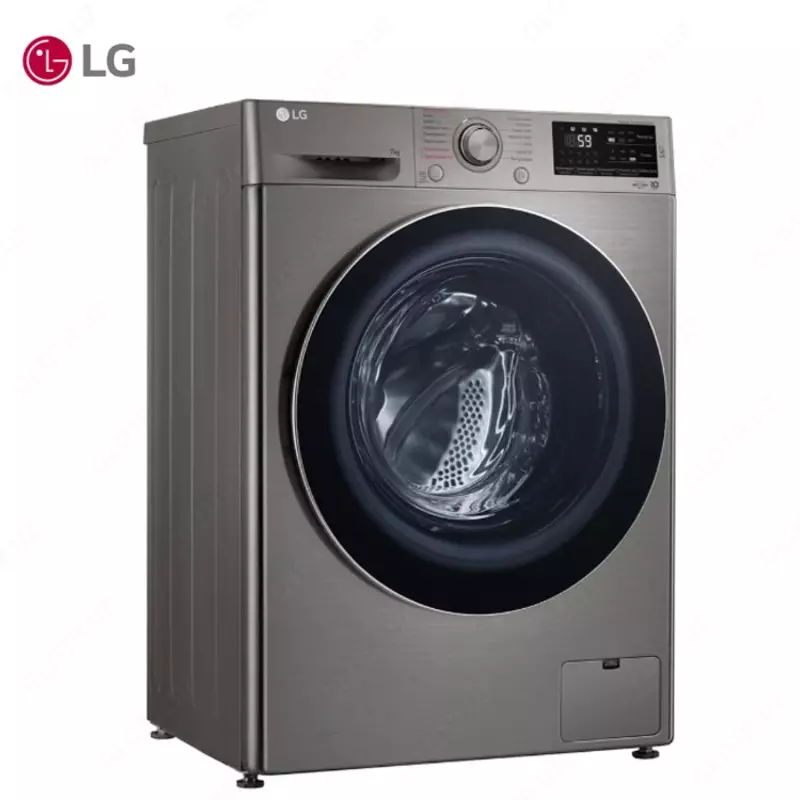 Стиральная машина автомат LG F2J6HSDS 7кг Steam Серый