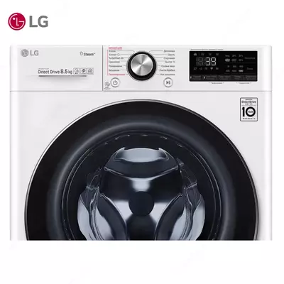 Стиральная машина автомат LG F2V9GW9W Steam+, TurboWash39, AI DD,ThinQ, 8.5кг Белый