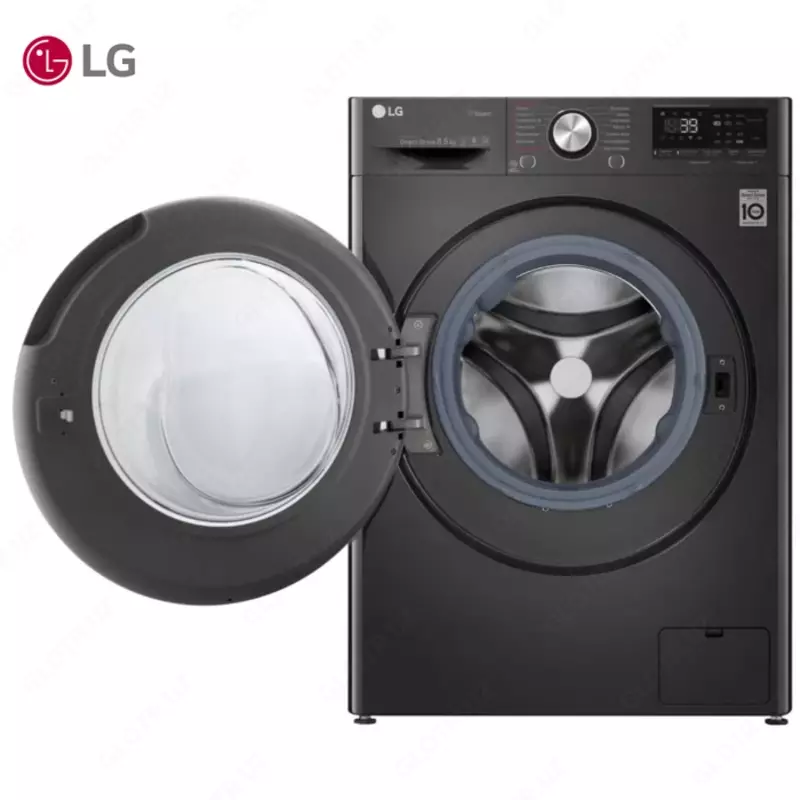 Стиральная машина автомат LG F2V9GW9P Steam+, TurboWash360 AI DD, 8.5кг, Серый