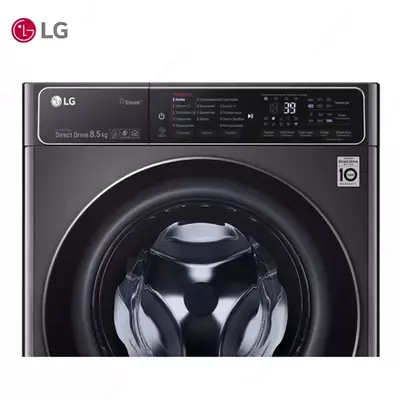 Стиральная машина автомат LG F2T9GW9P Steam+, TurboWash360 AI DD, 8.5кг, Серый