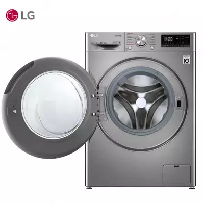 Стиральная машина автомат LG F2V5GG2S Steam+,Сушка, TurboWash59,ThinQ AI DD, 8.5кг, Серый