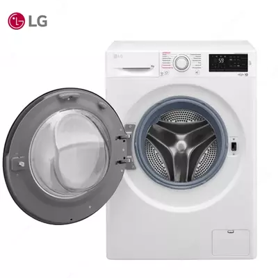 Стиральная машина автомат LG F4M5VS6W Steam, 9кг, Белый