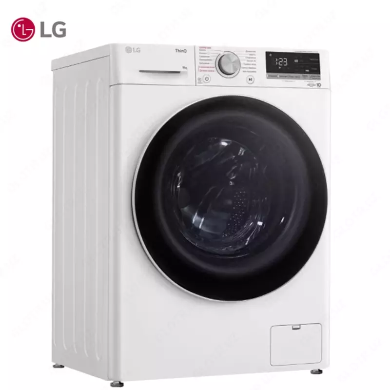 Стиральная машина автомат LG F4V5VS0W Steam, AI DD, 9кг, Белый