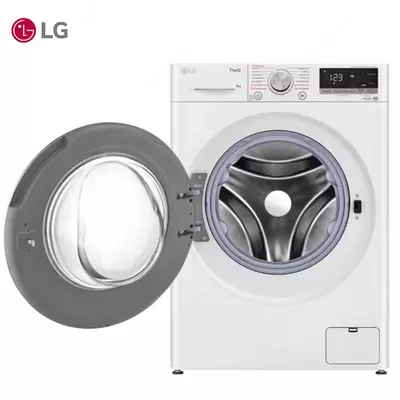 Стиральная машина автомат LG F4V5VS0W Steam, AI DD, 9кг, Белый