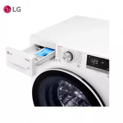 Стиральная машина автомат LG F4V5VS0W Steam, AI DD, 9кг, Белый