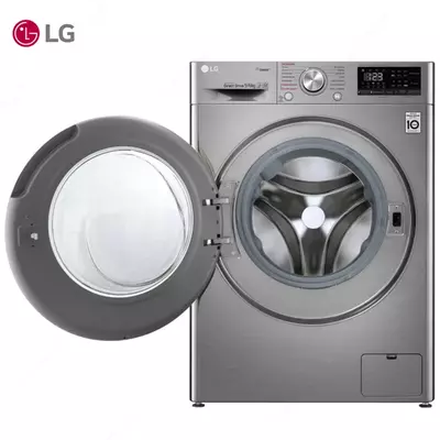 Стиральная машина автомат LG F4V5VG2S EcoHybrid, AI DD,Сушка, ThinQ, 9/6кг, Серый