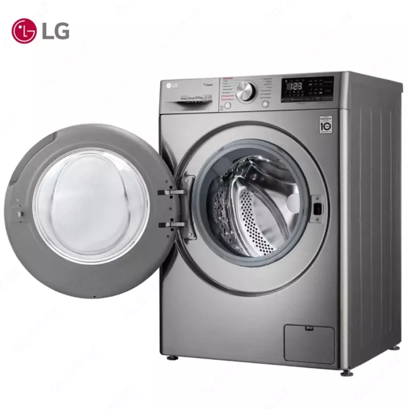 Стиральная машина автомат LG F4V5VG2S EcoHybrid, AI DD,Сушка, ThinQ, 9/6кг, Серый