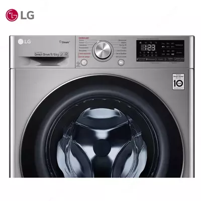 Стиральная машина автомат LG F4V5VG2S EcoHybrid, AI DD,Сушка, ThinQ, 9/6кг, Серый