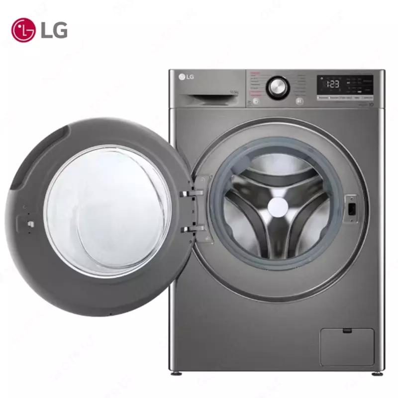 Стиральная машина автомат LG TW4V3RS6S 10.5 кг, Steam, AI DD, ThinQ, Серый
