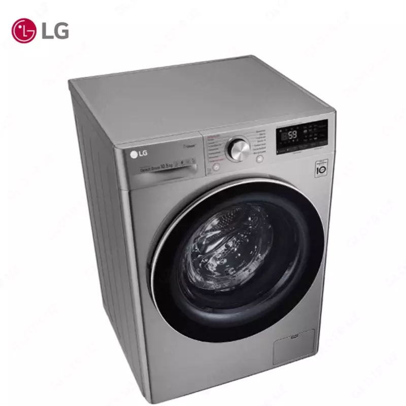 Стиральная машина автомат LG TW4T9RW9P 10.5 кг, Steam,TurboWash59,ThinQ, AI DD, Серый