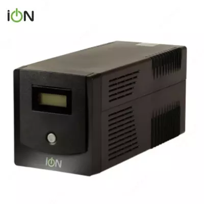 UPS Блок бесперебойного питания ION V-1000LCD, 1000VA / 600W, with 7Ah battery х 2, RJ-11/45, USB port , LCD display, 4xSchuko, Simulated Sinewave, RU software