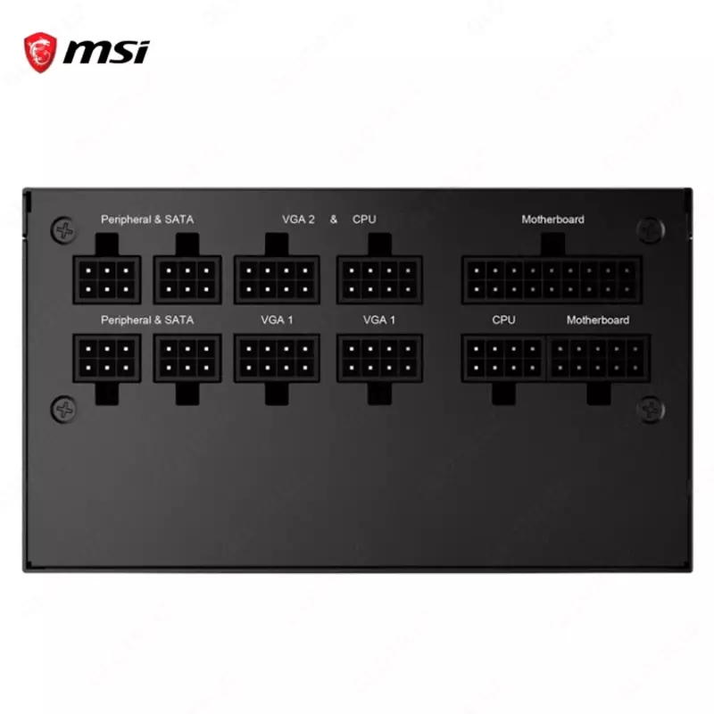 Блок питания MSI MPG A750GF, 80 Plus Gold, Modular, 750 Watt Power Supply, 100% All Japanese 105°C Capacitor