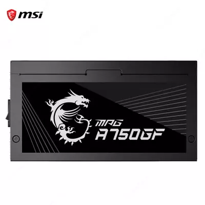 Блок питания MSI MPG A750GF, 80 Plus Gold, Modular, 750 Watt Power Supply, 100% All Japanese 105°C Capacitor