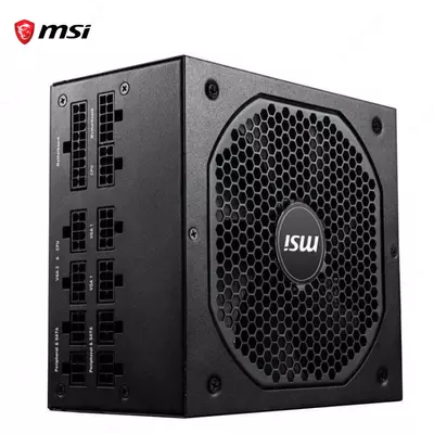 Блок питания MSI MPG A750GF, 80 Plus Gold, Modular, 750 Watt Power Supply, 100% All Japanese 105°C Capacitor