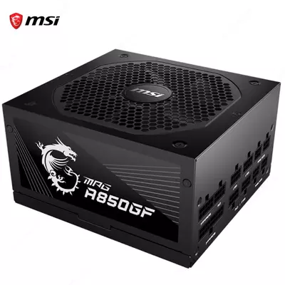 Блок питания MSI MPG A850GF, 80 Plus Gold, Modular, 850 Watt Power Supply, 100% All Japanese 105°C Capacitor