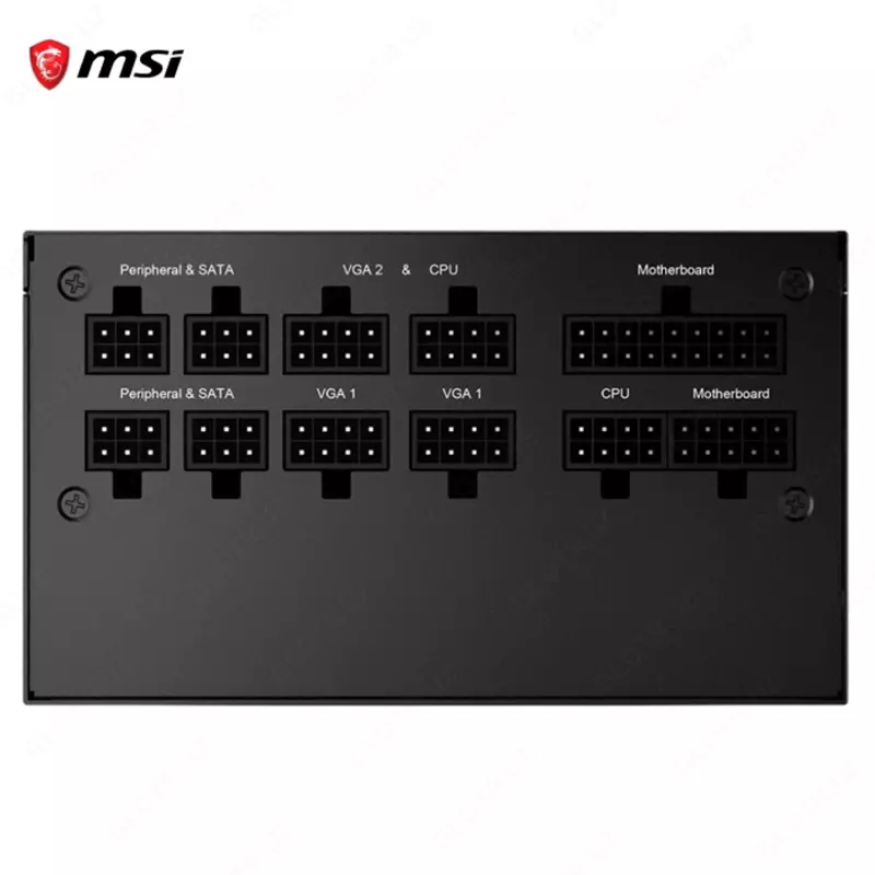 Блок питания MSI MPG A850GF, 80 Plus Gold, Modular, 850 Watt Power Supply, 100% All Japanese 105°C Capacitor