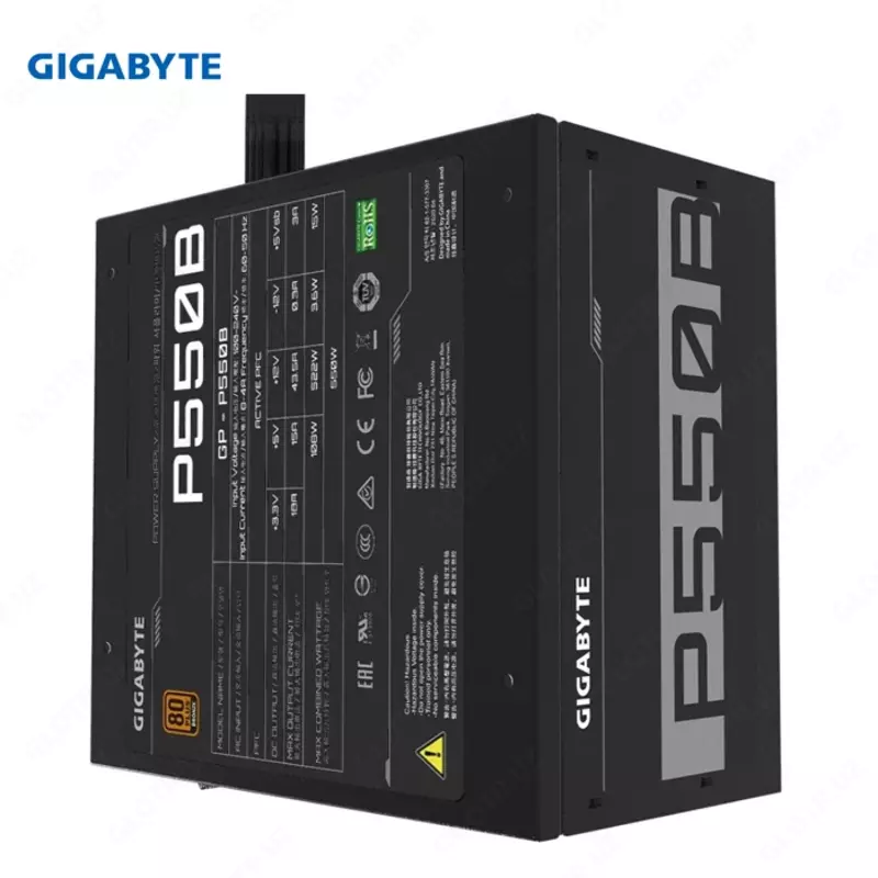 Блок питания Gigabyte P550B 550W, 120mm, 80 Plus Bronze, ATX Power Supply