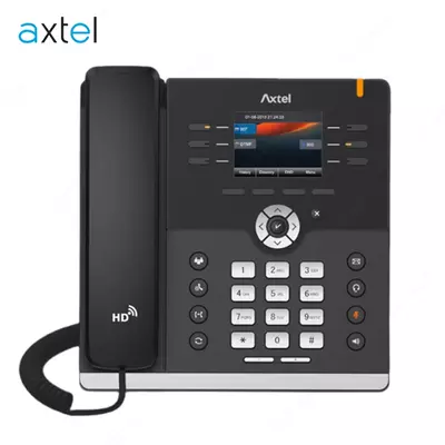 Стационарный IP-телефон Axtel AX-400G (SIP линий 8, LCD 2.8" 320x240 Color, конференц-5, PoE)