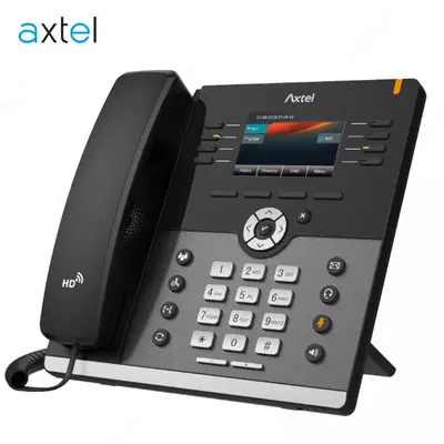 Стационарный IP-телефон Axtel AX-500W (SIP линий 12, LCD 3.5" 480x320 Color, конференц-5, PoE)