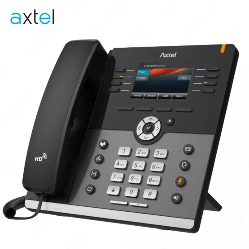 Стационарный IP-телефон Axtel AX-500W (SIP линий 12, LCD 3.5" 480x320 Color, конференц-5, PoE)