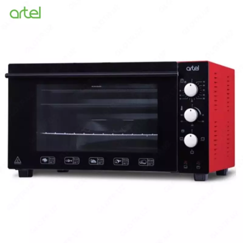 Мини печь Artel ART-MD-4218L Черный/Красный Люкс