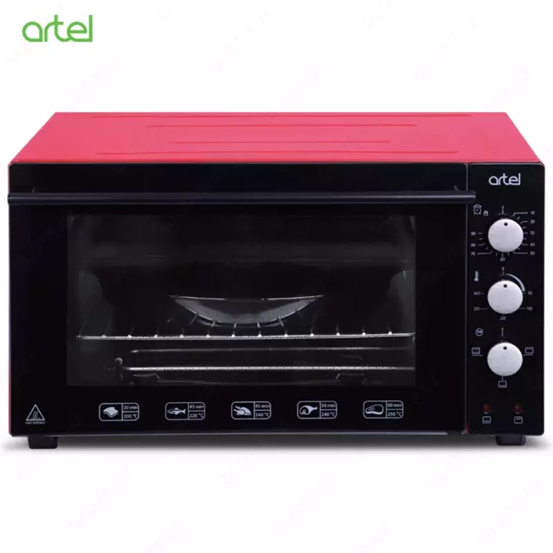 Мини печь Artel ART-MD-4218E Черный/Красный Эконом