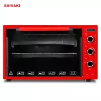 Мини печь Shivaki MD 3618E Красный/Красный Эконом с Лампой
