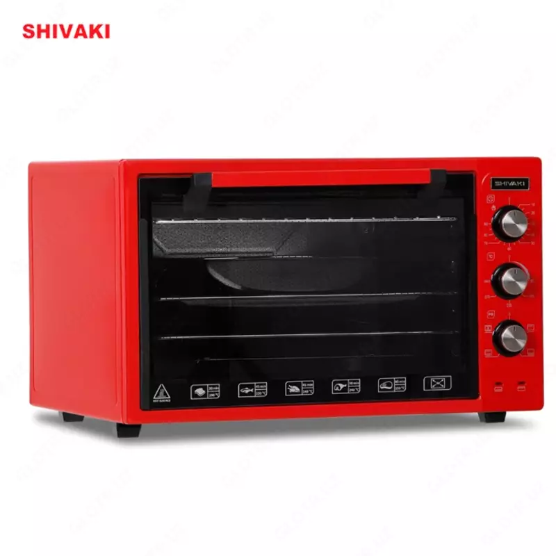 Мини печь Shivaki MD 3618L Красный/Красный Люкс