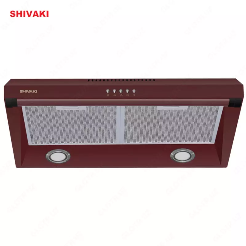 Кухонная вытяжка Shivaki 0960L Punto Бардовый