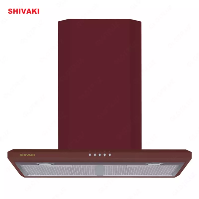 Кухонная вытяжка Shivaki 1160 Rapito Бардовый