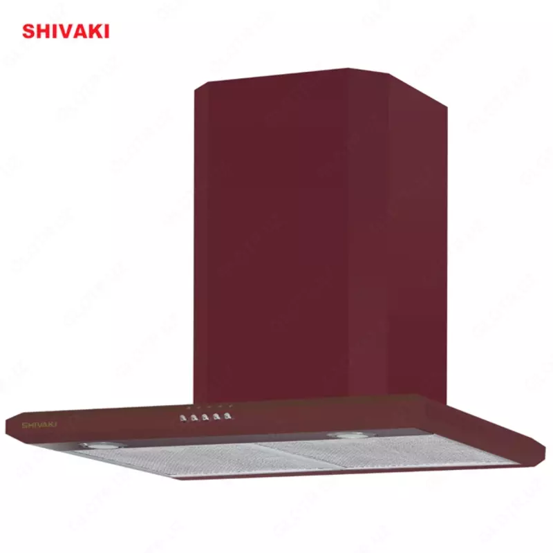 Кухонная вытяжка Shivaki 1160 Rapito Бардовый