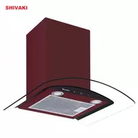 Кухонная вытяжка Shivaki 0660 Touch Бардовый - 1 525 000 сум