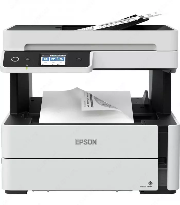 Струйный принтер Epson M3170, черный/белый, A4, AirPrint, Ethernet (RJ-45), USB, Wi-Fi, черный