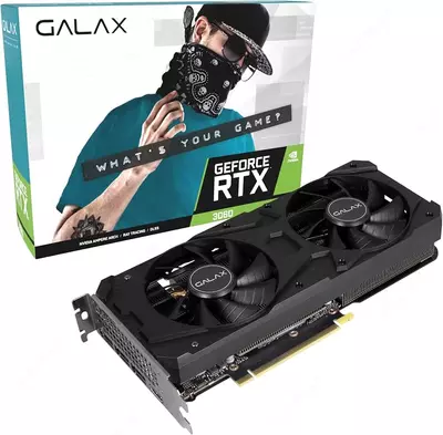 Galax videokartasi – 12GB GeForce RTX3060 PG190 BLACK 1-Click OC GDDR6 192bit.
