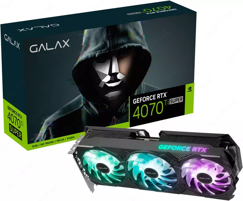Видеокарта Galax - 16GB GeForce RTX4070Ti SUPER SG 1-Click OC 3X GDDR6X 256bit.