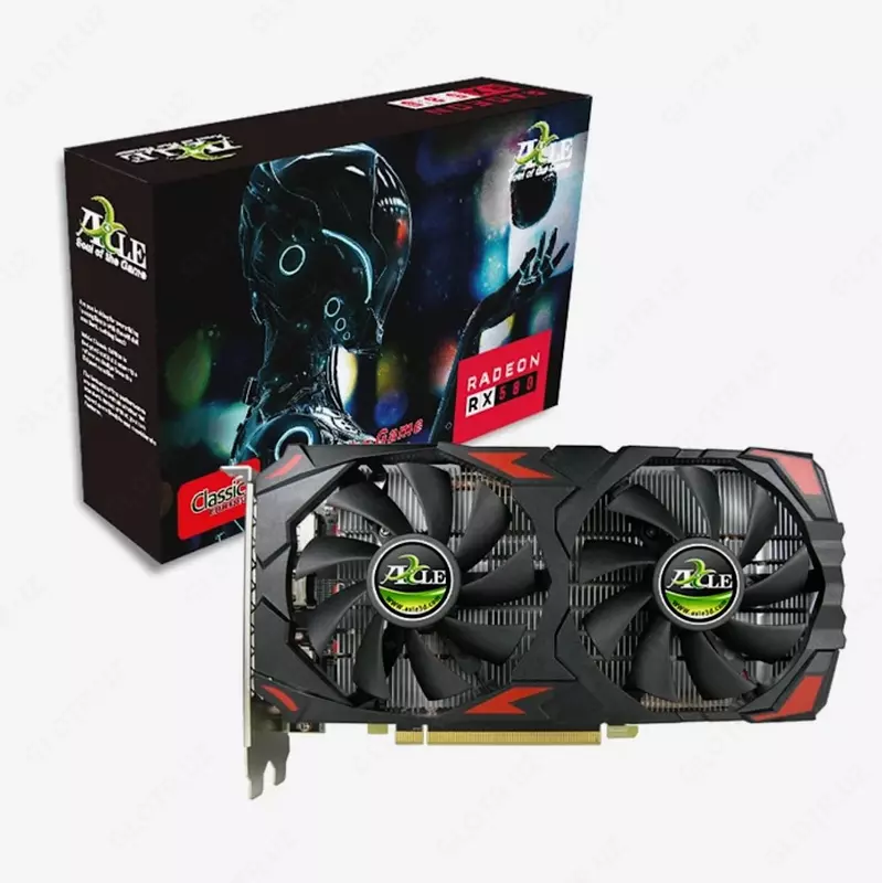 Видеокарта Axle - 8GB ATI Radeon RX580 256Bit GDDR5.