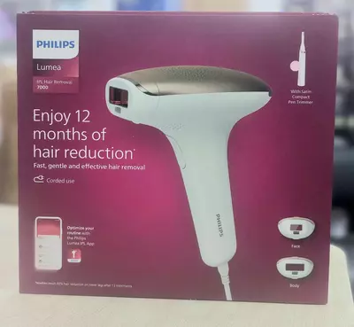 Фотоэпилятор для удаления волос Philips Lumea 7000 series BRI921 00 с триммером, 2 насадки.