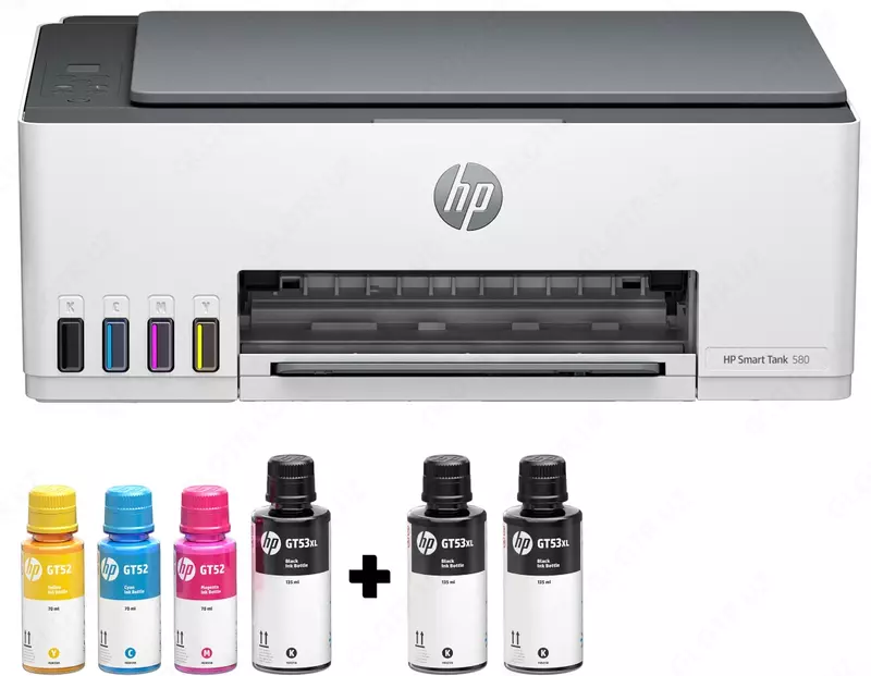 HP - Smart Tank 580 (A4, 16 sahifa/min, siyohli MFP, LCD, USB 2.0, WiFi).
