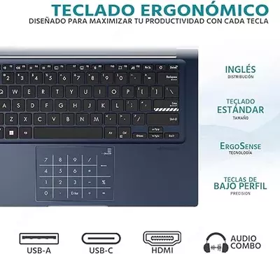 5 063 000 сум / шт. ASUS Vivobook 14X (Intel Core i5-1334U/ DDR4 12GB/ SSD 256GB/ 14" FHD IPS/ Intel Iris Xe Graphics/ Win11H/ Eng) Blue