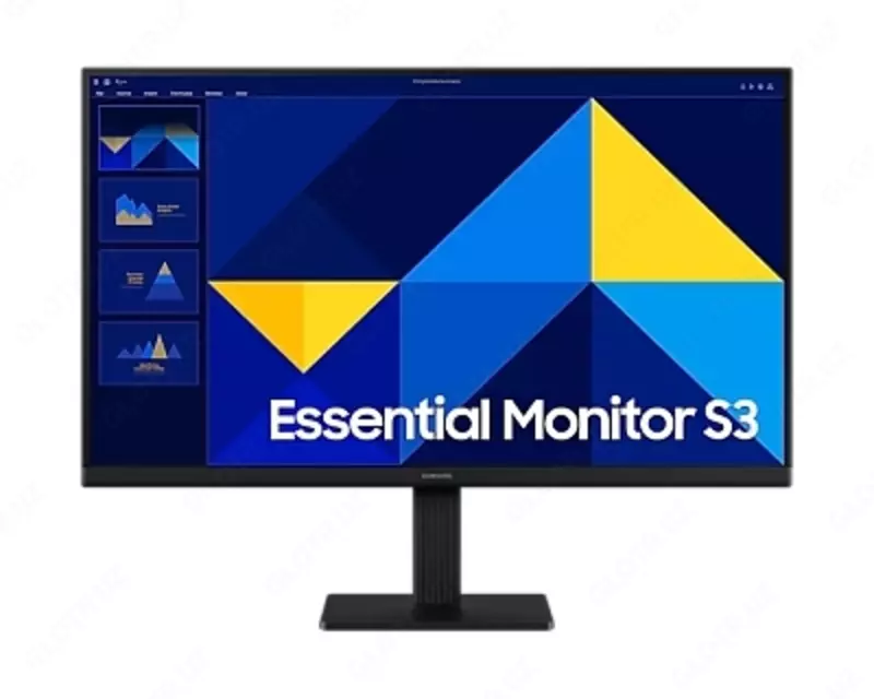 Samsung monitori - 24 dyuymli LS24D300GAIXCI LED monitori, IPS, 100Hz, 5mc, FHD (1920x1080), HDMI, DVI, qora