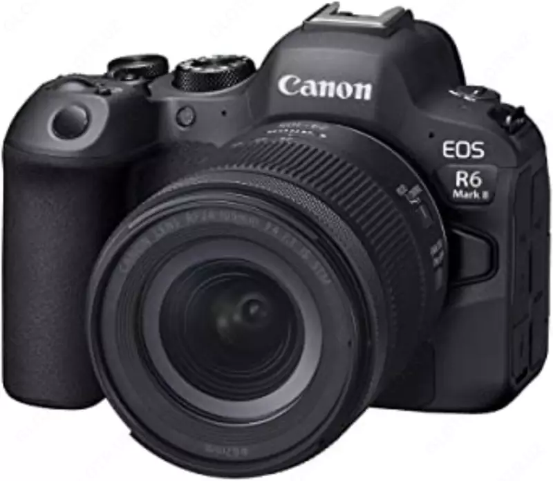 Canon EOS R6 Mark II kamerasi 24-105 mm f/4-7.1 IS STM